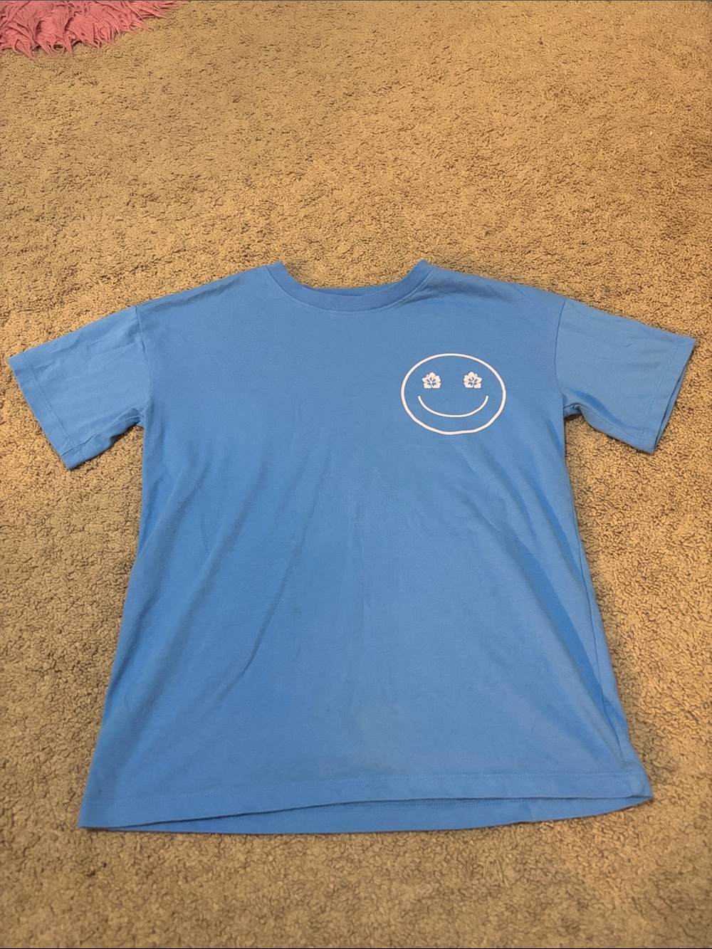 Kids Short Sleeve Blue Smile Tee